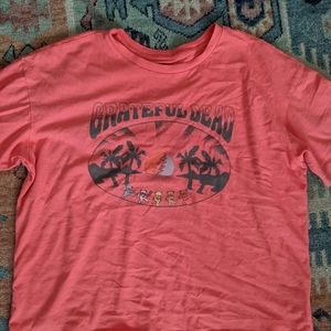 Grateful Dead Pink Red T Shirt Size S